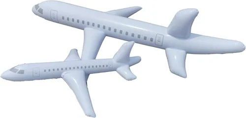 Miniatura 5 de HAO Flotador inflable grande blanco para avión, globo inflable para exteriores, recuerdos de fiesta, natación, (40 pulgadas)