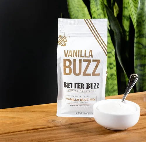 Miniatura 5 de Better Buzz Crema para Café de Vainilla (Vanilla Buzz) 20 Onzas (Paquete de 1), Crema en Polvo Mezcla de Bebida para una Experiencia de Café Latte