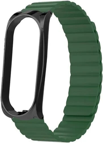 Miniatura 3 de Bandas de repuesto compatibles con Xiaomi Mi Band 6, correa de silicona KangPlus con cierre magnético para mujeres y hombres, ajustable de 5.5-8.1
