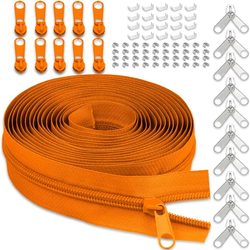 Miniatura 8 de Cinta de cremallera de nailon #5 para costura: YZSFIRM 10 yardas blancas por The Yard Cremalleras de bobina de nailon para manualidades de costura