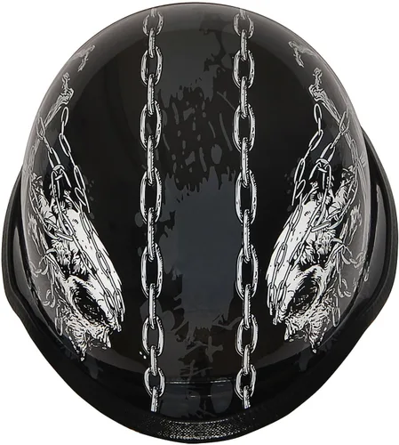 Miniatura 7 de 1Storm Casco de motocicleta de media cara estilo alemán aprobado por DOT: HKY602