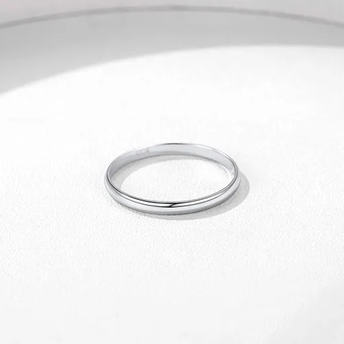 Miniatura 8 de ChicSilver 235mm 925 Sterling Silver Ring Customizable Plain Dome High Polished Wedding Band Comfort Fit Size 4-12 (with Gift Box)