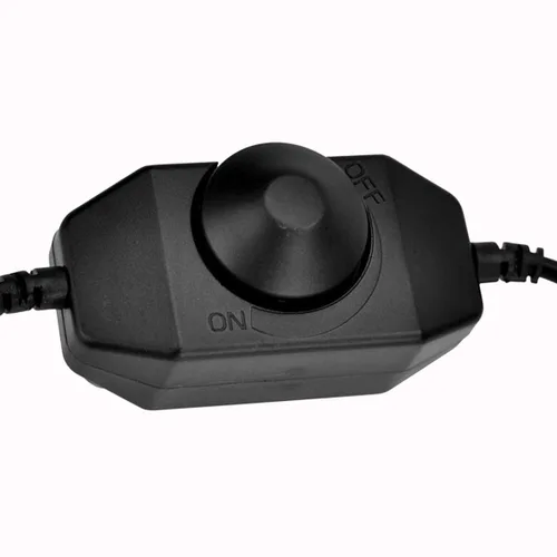 Miniatura 4 de Litever PWM DC12/24V 3A Interruptor de atenuación LED continuo giratorio con conector macho y hembra DC5521 Negro