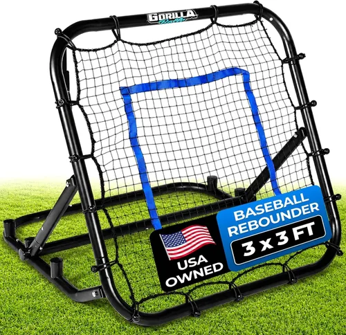 Baseball & Softball Rebounder Net – Adjustable Pitching Trainer for Accuracy, Throwing, and Fielding – Durable Training Equipment for Youth & Adults