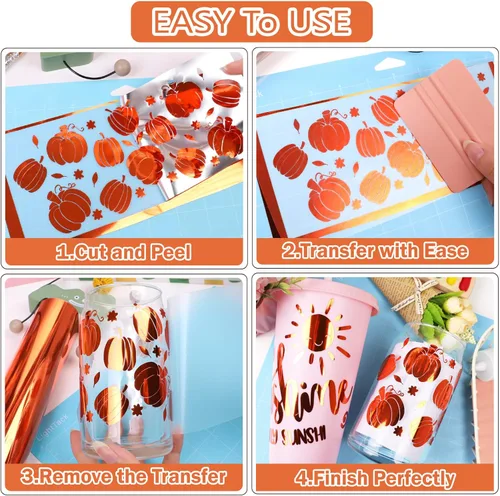 Miniatura 7 de WRAPXPERT Vinilo cromado naranja, espejo cromado metálico, sin burbujas, 12 pulgadas x 5 pies, rollo de vinilo adhesivo permanente naranja