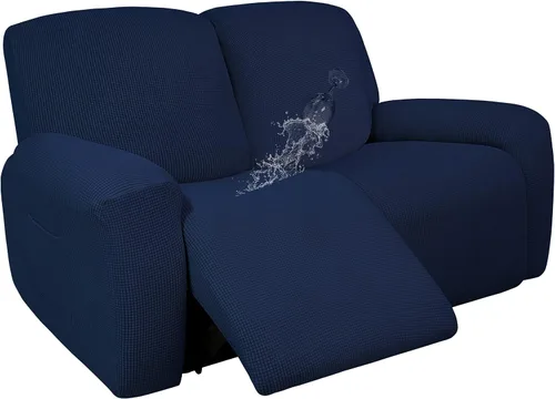 Miniatura 8 de Easy-Going - Funda 100 % impermeable doble para sofá reclinable, diseño jacquard, en 1 pieza, a prueba de derrames, para niños, mascotas, perros