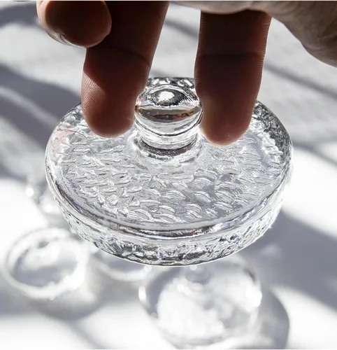 Miniatura 6 de Juego de 4 pesos de fermentación de vidrio para tarros de conservas de boca ancha para conservas, peso de fermentación, mango de fácil agarre, punto