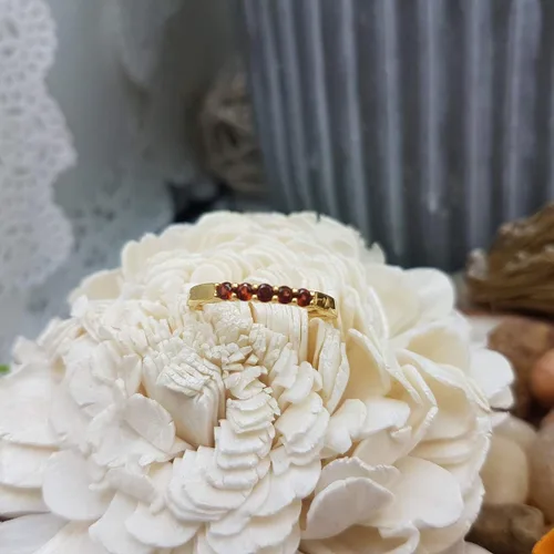 Miniatura 87 de Dazzlingrock Collection Anillo de boda redondo de 5 piedras preciosas o diamantes para mujer en oro macizo de 10 K/14 K/18 K