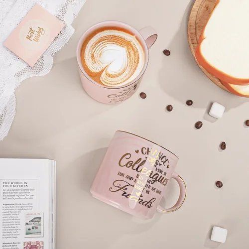 Miniatura 4 de Regalos de despedida para compañeras de trabajo, Taza de café Colegas de Chance Made Us, Regalos divertidos de despedida para compañeras de trabajo