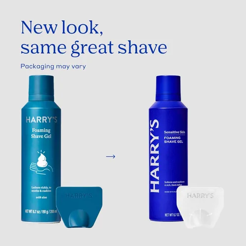 Miniatura 2 de Kit de Afeitado Original Harry's para Hombres - Mango de Navaja, 5 Repuestos de Hoja de Navaja, Gel de Afeitar Espumoso y Cubierta de Hoja