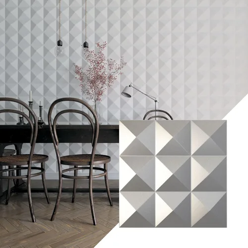 Miniatura 10 de Ekena Millwork 19 5/8 pulgadas de ancho x 19 5/8 pulgadas de alto Benson EnduraWall Panel decorativo de pared 3D, aluminio