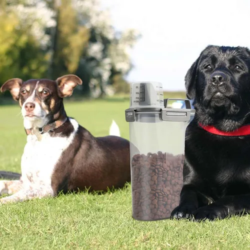 Miniatura 8 de TIOVERY Recipiente mejorado para almacenamiento de comida para perros pequeño, recipiente hermético para comida de gatos, recipiente para comida