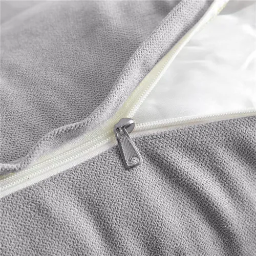 Miniatura 3 de Peachwell Almohada triangular de lectura para reposo en cama, cojín grande para cabecero, respaldo, almohada de cuña con funda extraíble y dos Gris