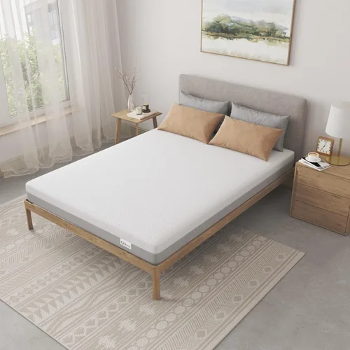 Miniatura 4 de NapQueen Colchón de espuma viscoelástica individual XL de 8 pulgadas, sensación media, certificado CertiPUR-US, cama en una caja, funda de tela