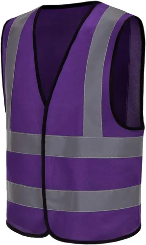 Miniatura 29 de AYKRM chaleco de alta visibilidad de 12 colores con alta visibilidad reflectante para trabajo de construcción y seguridad (XS-8XL)