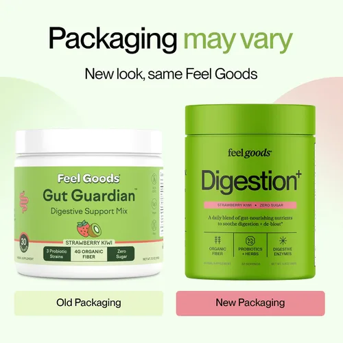 Miniatura 8 de Feel Goods Gut Guardian, Mezcla de bebida en polvo para la salud digestiva, polvo de fibra probiótica con prebióticos y L glutamina para la salud