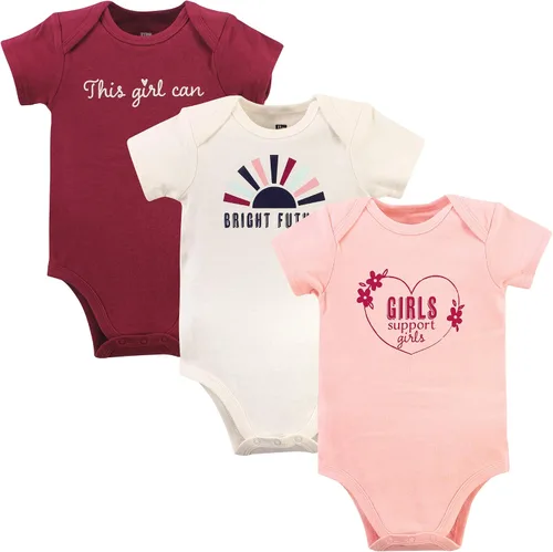 Miniatura 298 de Hudson Baby baby-girls Cotton Bodysuits 3-pack