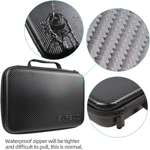 Miniatura 5 de Funda de transporte impermeable compatible con GoPro Hero 13/12/11/10/9/8/7/(2018)/6/5 Negro, DJI osmo action, AKASO/Campark/YI Action Camera y más
