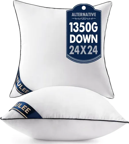 Miniatura 12 de MIULEE - Inserto de almohada de 14 x 36 pulgadas, almohada decorativa lumbar rellena de alternativa a plumón, inserto de relleno de almohada premium