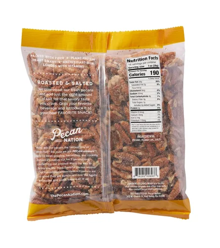 Miniatura 2 de Pecan Nation Nueces de nueces de Georgia tostadas y saladas, 16 onzas, naturales, sin conservantes, ricas en antioxidantes, bajas en carbohidratos