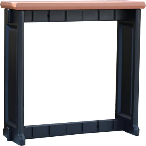 Miniatura 10 de Barra individual gris oscuro superior y base negra, ideal para patio, bañera de hidromasaje, patio trasero, diseño duradero resistente a