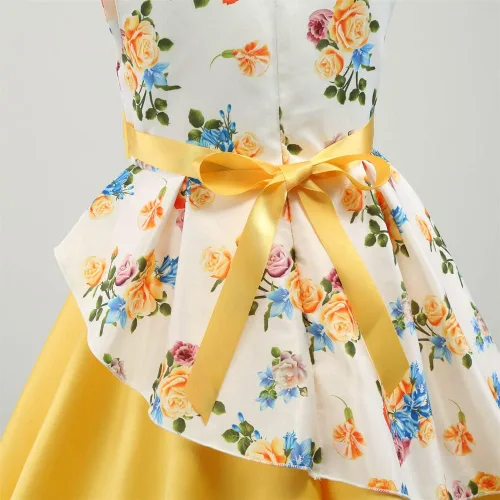 Miniatura 6 de COMISARA Vestidos de flores para niñas 2-9T, vestidos de fiesta de concursos de Pascua