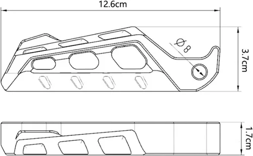Miniatura 3 de Para FZ8 Para FZ 8 Para F & azer 2010-2014 2013 2012 2011 Accesorios de moto CNC Pasajero Trasero Reposapiés Pedal Trasero Rotura (negro)