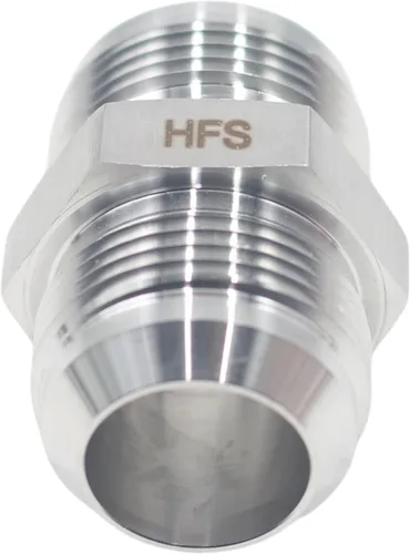 Miniatura 5 de HFS(R) 1" JIC Male x 1" JIC Male Flare Union Tube Pipe Fittings Straight Stainless Steel 304