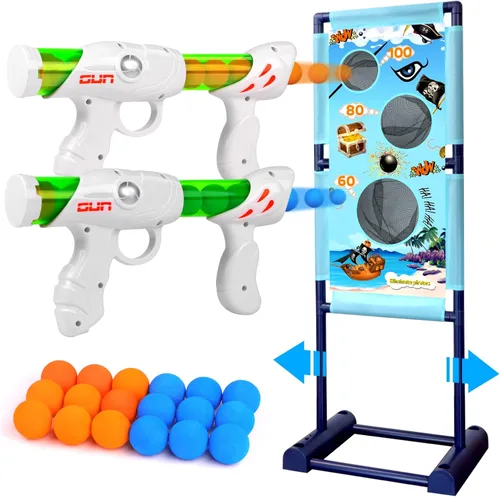 Pistola de juguete para niños de 5, 6, 7, 8, 9, 10, 11, 12 años, el mejor regalo de cumpleaños para niños con objetivo de disparo en movimiento, 2