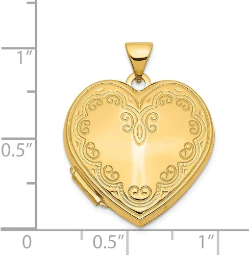 Miniatura 5 de Finejewelers - Collar con colgante de corazón de 14 quilates cadena de 177in incluida