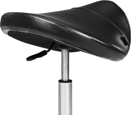 Miniatura 5 de Master Massage Taburete ergonómico – Silla giratoria hidráulica con ruedas para salón, clínica, tatuaje, dentista, spa, taller y oficina, color negro