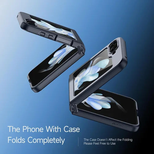 Miniatura 4 de Funda para Galaxy Z Flip 5 (2023), [protector de pantalla integrado] compatible con protección MagSafe a prueba de golpes, funda magnética mate