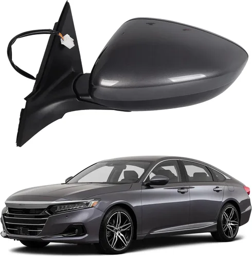 Miniatura 11 de Dasbecan Espejo para puerta lateral izquierda del conductor compatible con Honda Accord LX Sport 1.5T 2018-2025 Power No calentado Pintura
