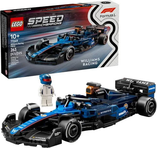 LEGO Speed Champions Williams Racing FW46 F1 - Juego de construcción para niños, niños y niñas, a partir de 10 años, auto de juguete para fanáticos