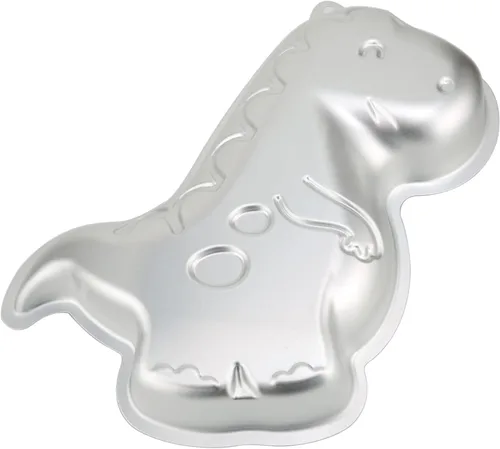 Miniatura 3 de Molde de pastel con forma de dinosaurio de trébol, molde de aluminio 3D para pastel de cumpleaños, aniversario, fiesta, Navidad