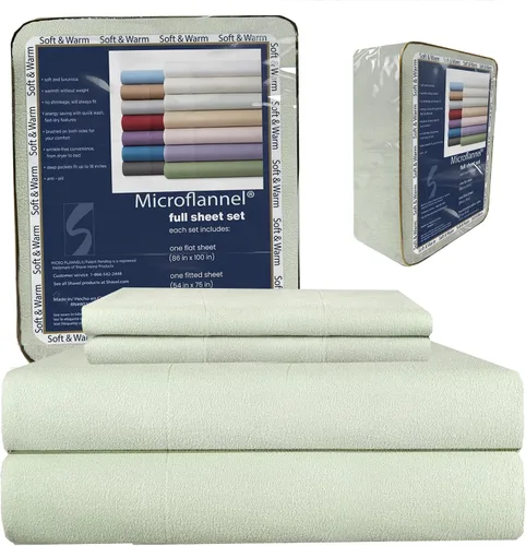 Miniatura 9 de Thermee Micro Flannel Juego de sábanas tamaño individual XL, lavar y secar a máquina, sin pelusas, con bolsillo profundo y fundas de almohada