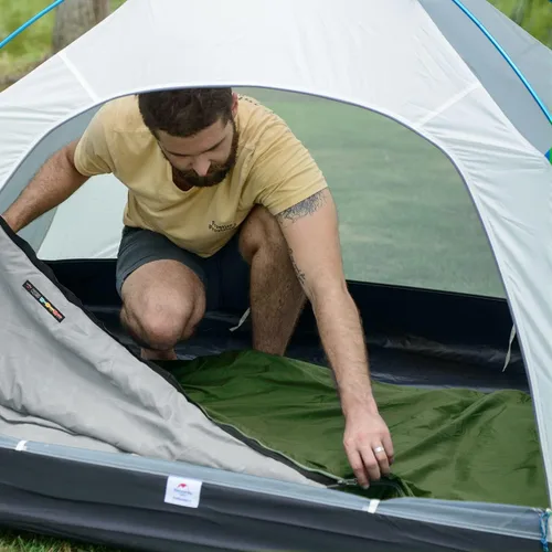 Miniatura 2 de Naturehike Saco de dormir ligero y compacto, sobre de 59 ℉/32 ℉, ultraligero para mochilero, portátil, impermeable, con saco de compresión para frío