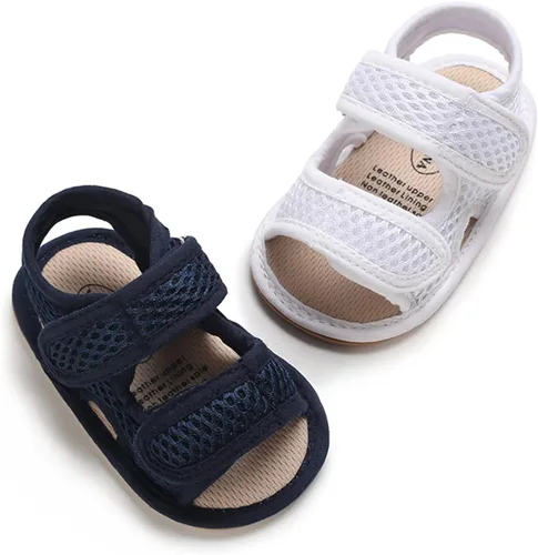 Miniatura 6 de RVROVIC Sandalias para bebés niños y niñas, zapatos de verano de primera calidad para exteriores, ligeras, suaves, antideslizantes, suela para niños