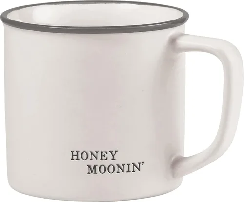 Miniatura 20 de Santa Barbara Design Studio Tazas de café en blanco y negro con diseños cara a cara, taza de gres, 16 onzas, Anti-Social