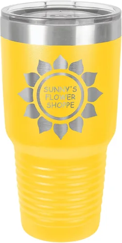 Maverick Advantage Vasos personalizados de 30 onzas con tapas, tu logotipo, nombre o texto grabado en Estados Unidos, tazas personalizadas de acero