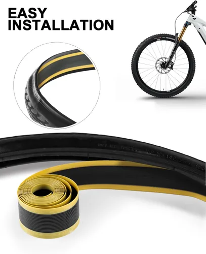 Miniatura 2 de Forro para neumático de bicicleta, protector contra pinchazos del tubo interior compatible con 12" 16" 18" 20" 24" 26" 27.5" 29" 2-29.0 in x 1.5 in
