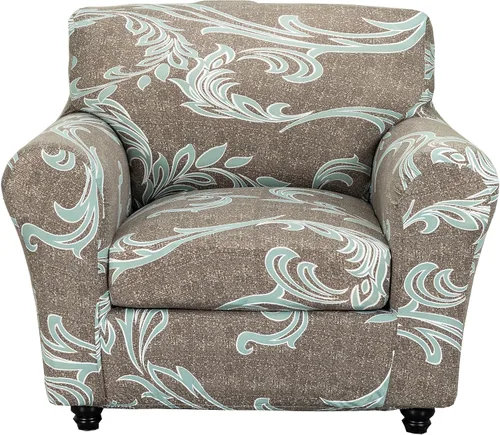 Miniatura 38 de CRFATOP Fundas elásticas para sillón de 2 plazas suaves con diseño floral para perros, fundas elásticas para sillón de 1 plaza, fundas lavables