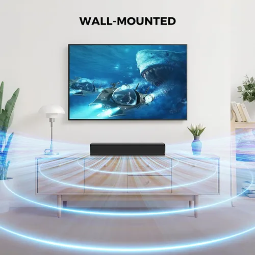 Miniatura 9 de MZEIBO Barra de sonido, barra de sonido de 50 W para Smart TV Bluetooth 5.3 altavoz de 17 pulgadas con ARC/óptica/AUX conexión envolvente para cine