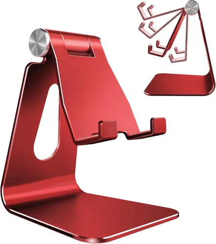 Miniatura 8 de CreaDream Soporte Ajustable para Teléfono Celular, Soporte para Teléfono, Cuna, Base, Soporte, Soporte de Escritorio de Aluminio Compatible