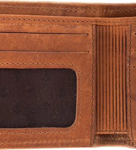 Miniatura 6 de VELEZ Carteras de cuero genuino para hombre Azul Vintage
