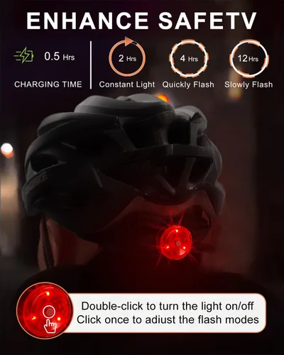 Miniatura 5 de KINGBIKE - Casco de bicicleta para adultos, hombres, mujeres y jóvenes, para ciclismo en carretera y montaña, con luz recargable por USB