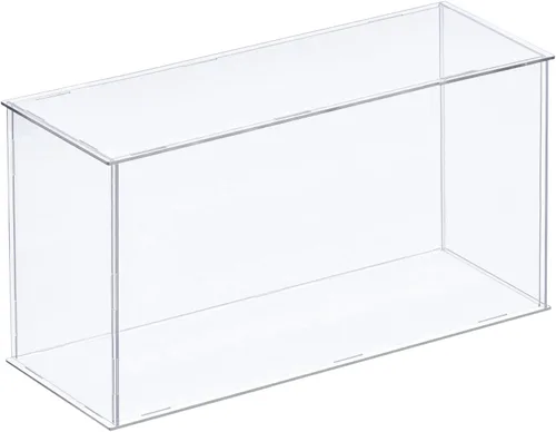 Miniatura 14 de MECCANIXITY Caja plástica de acrílico de la vitrina clara monta el escaparate a prueba de polvo 6.3x4.3x6.1 pulgadas para artículos coleccionables