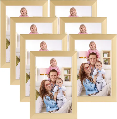 Miniatura 34 de Giftgarden - Juego de 7 marcos para fotos de 4 x 6 pulgadas, color negro, marcos para fotos de 4 x 6 pulgadas para pared o mesa