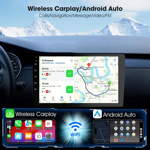 Miniatura 3 de Haudio Carplay - Pantalla para automóvil, CarPlay inalámbrico de 10.1 pulgadas y Android Auto, cámara de respaldo, estéreo de automóvil de doble