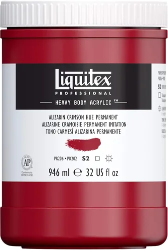 Miniatura 47 de Liquitex Pintura Acrílica Profesional de Cuerpo Pesado, Tubo de 2 oz (59ml), Rojo Fluorescente